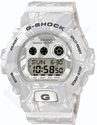 Laikrodis CASIO G-SHOCK GD-X6900MC7DR CAMO WHITE ALPINE Shock & Magnetic resistant Resin Case & Strap Super Illuminator World time 29 zon 3 daily s Snooze Hourly Time Signal Countdown Timer F