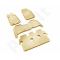 Guminiai kilimėliai 3D TOYOTA Land Cruiser 200 2008-2012, 5 pcs. /L62063B /beige