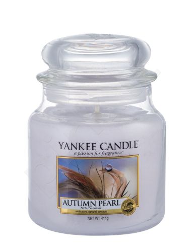 Yankee Candle Autumn Pearl, aromatizuota žvakė moterims ir vyrams, 411g