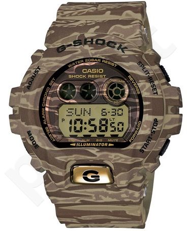 Laikrodis CASIO G-SHOCK GD-X6900TC5DR ARMY CAMO KHAKI GREEN Shock & Magnetic resistant Resin Case & Strap Super Illuminator World time 29 zon 3 daily s Snooze Hourly Time Signal Countdown Ti