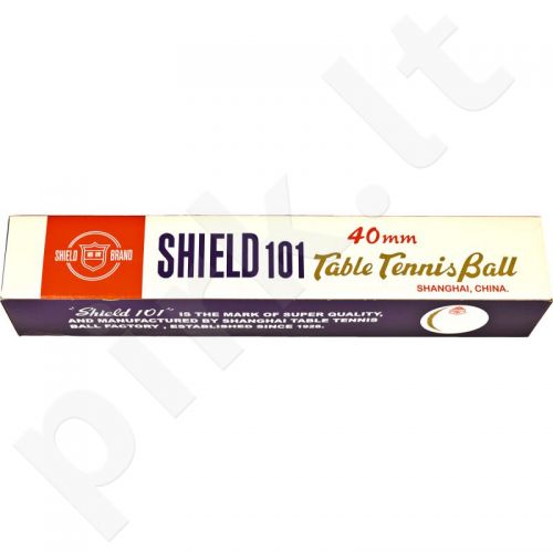 Stalo teniso kamuoliukai Shield 6vnt. baltas