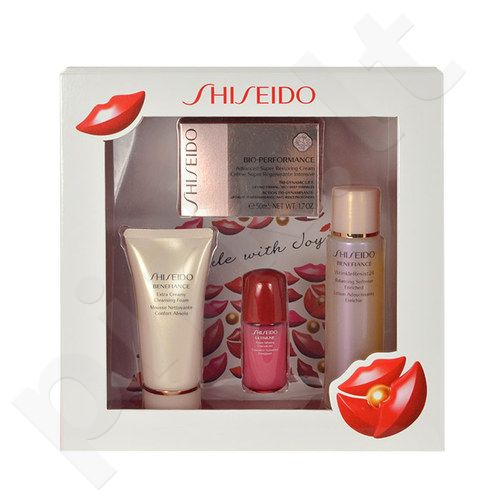 Shiseido Advanced Super Restoring, Bio-Performance, rinkinys dieninis kremas moterims, (50ml BIO-PERFORMANCE Restoring kremas + 50ml BENEFIANCE Cleansing Foam + 75ml BENEFIANCE Softener Enriched + 10ml ULTIMUNE Power Inf.Concentrate)