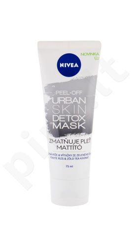 Nivea Urban Skin Detox, Peel-Off Mask, veido kaukė moterims, 75ml