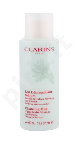 Clarins Anti-Pollution Cleansing Milk With Alpine Herbs, prausiamasis pienelis moterims, 400ml