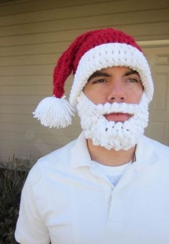 Kalėdinė žieminė kepurė su barzda
