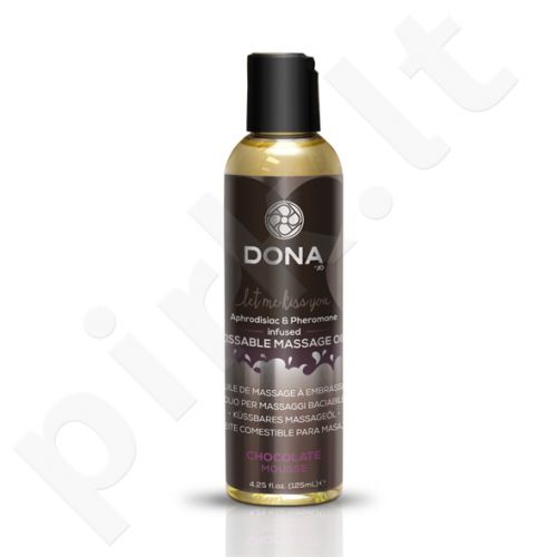 DONA Kissable massage oil (šokolado skonio)