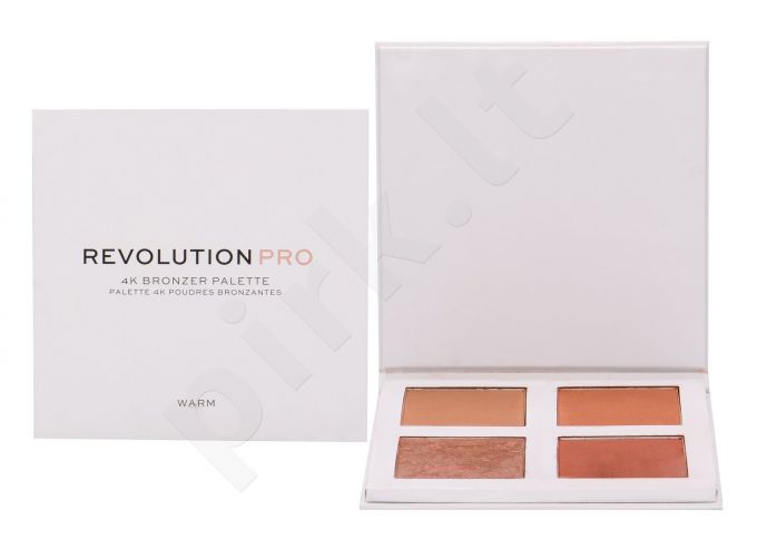 Makeup Revolution London Revolution PRO, 4K Bronzer Palette, bronzantas moterims, 16g, (Warm)