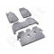 Guminiai kilimėliai 3D TOYOTA Land Cruiser 200 2008-2012, 5 pcs. /L62063G /gray