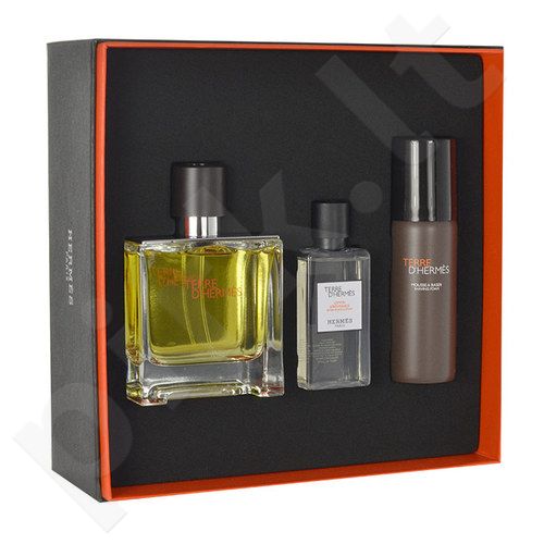 Hermes Terre D´Hermes, rinkinys Perfume vyrams, (EDP 75ml + 40ml afteshave water + 50ml skutimosi putos)