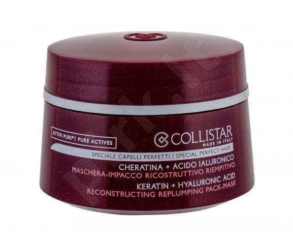 Collistar Pure Actives, Reconstructing Replumping, plaukų kaukė moterims, 200ml