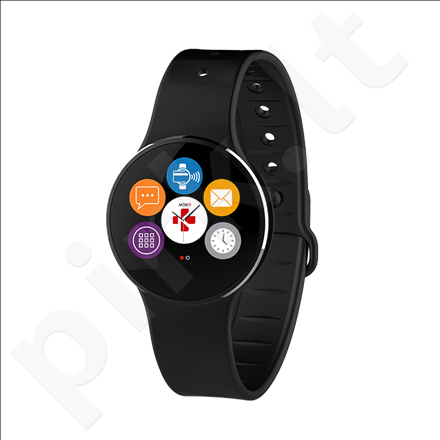 MyKronoz ZeCircle2 Smartwatch, Black, 55 mAh, Touchscreen, Bluetooth, Waterproof