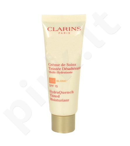 Clarins HydraQuench Tinted Moisturizer SPF15, kosmetika moterims, 50ml, (testeris), (04 Blond)