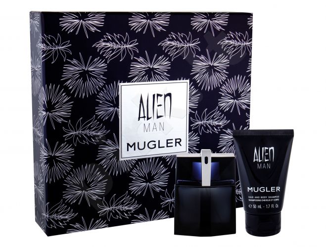 Thierry Mugler Alien Man, rinkinys tualetinis vanduo vyrams, (EDT 50 ml + dušo želė 50 ml)