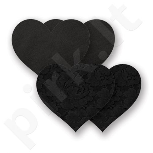 Nippies - Basic Black Heart - Širdelės, lipdukai krūtims