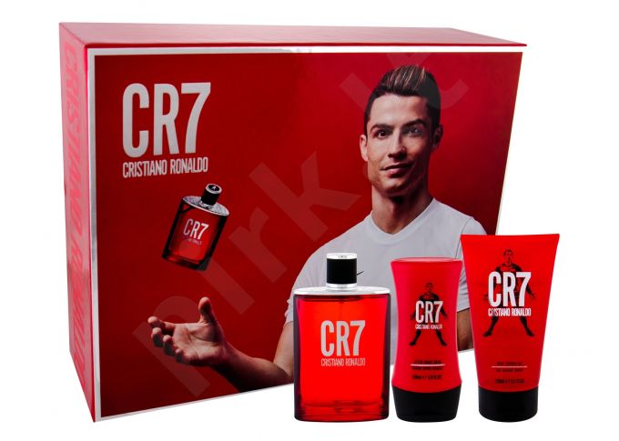 Cristiano Ronaldo CR7, rinkinys tualetinis vanduo vyrams, (EDT 100 ml + dušo želė 150 ml + balzamas po skutimosi 100 ml)