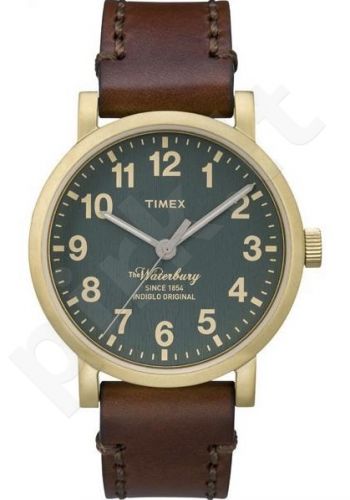 Laikrodis TIMEX  WATERBURY COLLECTION - leather - INDIGLO - kvarcinis - - WR 5 ATM