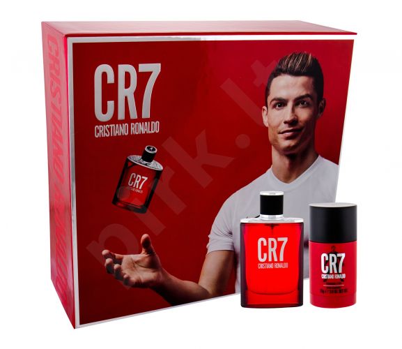Cristiano Ronaldo CR7, rinkinys tualetinis vanduo vyrams, (EDT 50 ml + pieštukinis dezodorantas 75 g)