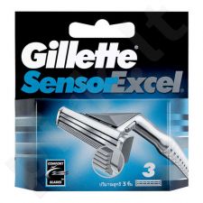 Gillette Sensor Excel, skutimosi peiliukų galvutės vyrams, 5pc