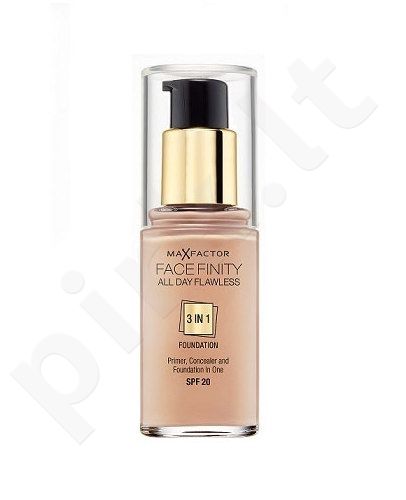 Max Factor Facefinity, 3 in 1, makiažo pagrindas moterims, 30ml, (55 Beige)