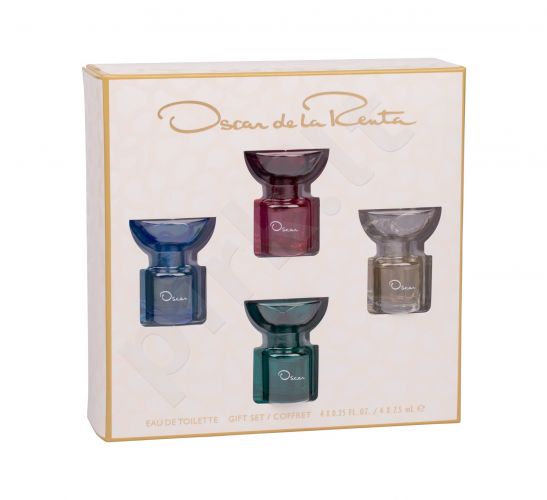 Oscar de la Renta La Collection Oscar, rinkinys tualetinis vanduo moterims, (EDT Blue Orchid 7,5 ml + EDT Esprit D´Oscar 7,5 ml + EDT Jasmine 7,5 ml + EDT Rose 7,5 ml)