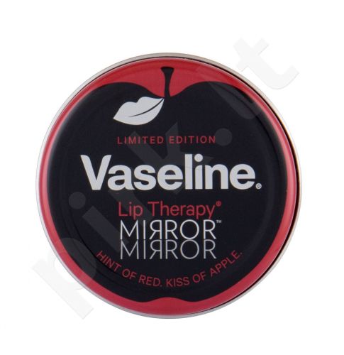 Vaseline Lip Therapy, Mirror, lūpų balzamas moterims, 20g, (Hint Of Red, Kiss Of Apple)