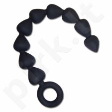S&M - BLACK SILICONE ANAL BEADS