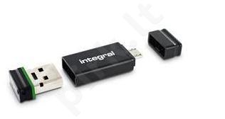 Integral Fusion 16GB USB 2.0 Flash Drive + Adapter retail pack