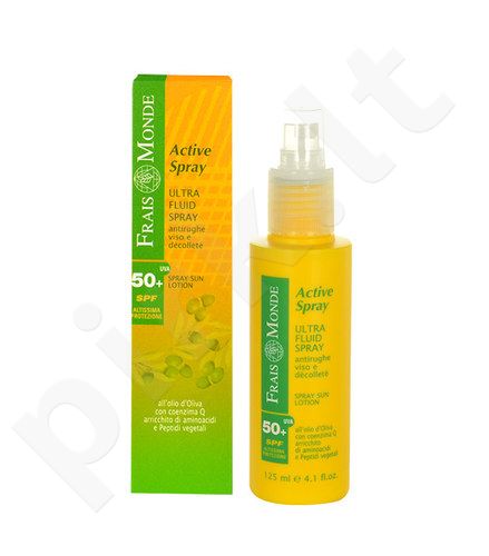 Frais Monde Active Spray, Ultra Fluid Spray SPF50+, veido apsauga nuo saulės moterims, 125ml
