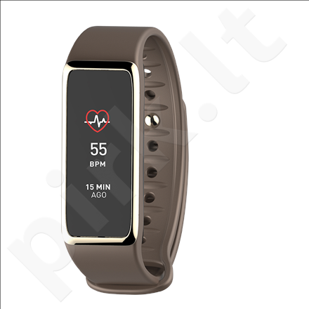 MyKronoz Zefit 3HR Smartwatch, Brown, 100 mAh, Touchscreen, Bluetooth, Heart rate monitor, Waterproof