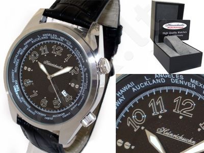 HEINRICHSSOHN Danzig Black HS1003B vyriškas laikrodis