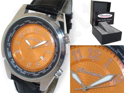 HEINRICHSSOHN Danzig Orange HS1003O vyriškas laikrodis