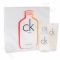 Calvin Klein CK One, rinkinys tualetinis vanduo moterims ir vyrams, (EDT 100 ml + dušo želė 100 ml)