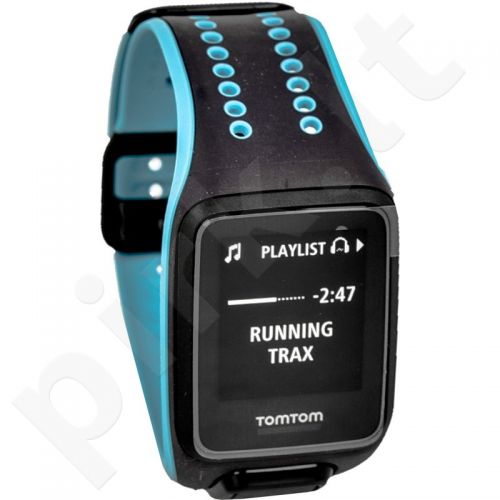 Laikrodis TomTom Runner 2 Music Large juoda-mėlynas + ausinė Bluetooth TomTom Sports