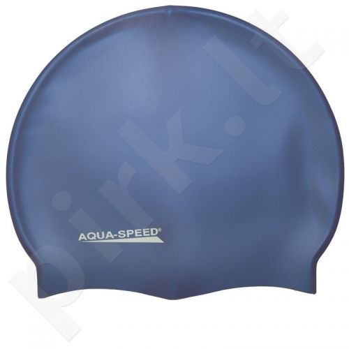 Maudymosi kepuraitė  Aqua-Speed silikoninė   Mega tamsiai mėlyna