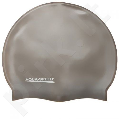 Maudymosi kepuraitė  Aqua-Speed silikoninė   Mega pilkas
