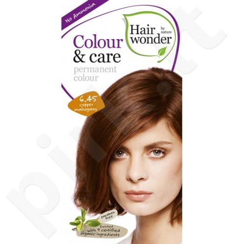 Colour & Care ilgalaikiai plaukų dažai be amoniako Copper mahagony