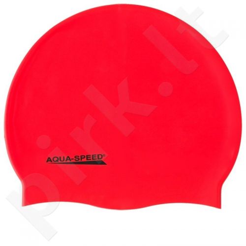 Maudymosi kepuraitė  Aqua-Speed silikoninė   Mega raudonas