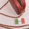 MADE IN ITALY Postino 072 ruda itališka rankinė iš natūralios odos