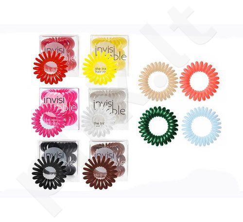 Invisibobble The Traceless Hair Ring, plaukų Ring moterims, 3pc, (Pink Power)