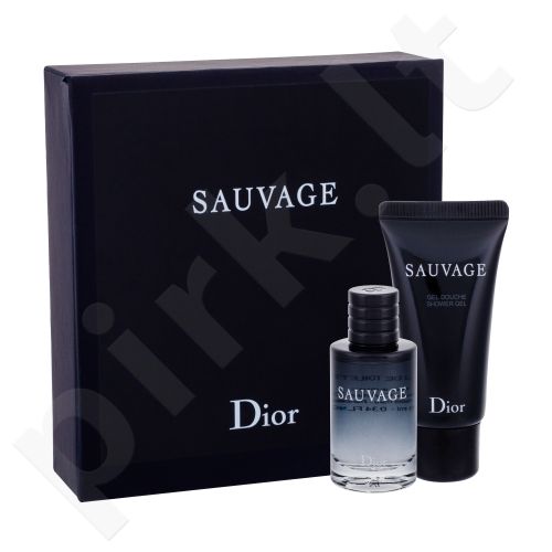 Christian Dior Sauvage, rinkinys tualetinis vanduo vyrams, (EDT 10 ml + dušo želė 20 ml)