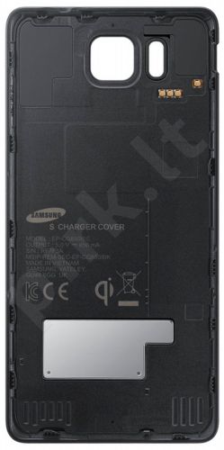 Samsung Galaxy Alpha S View bevielio įkrovimo dėklas (juodas)