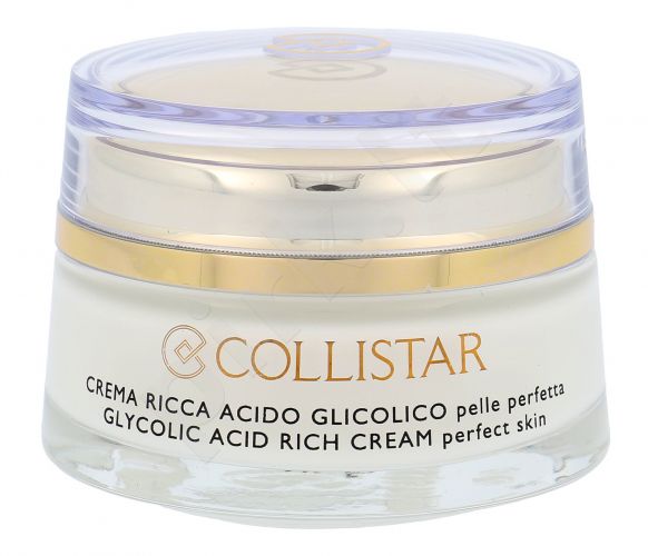 Collistar Pure Actives, Glycolic Acid Rich Cream, dieninis kremas moterims, 50ml, (Testeris)