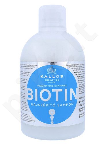 Kallos Cosmetics Biotin, Biotin, šampūnas moterims, 1000ml