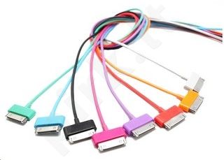 4World kabelis iPad / iPhone / iPod USB 2.0 perkėlimo/įkrovimo 1.0m juodas
