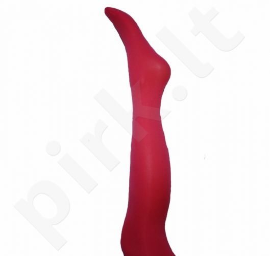 Vienspalvės raudonos spalvos pėdkelnės iš mikrofibros 40 denų storio (dydžiai nuo 68 iki 158 cm)
