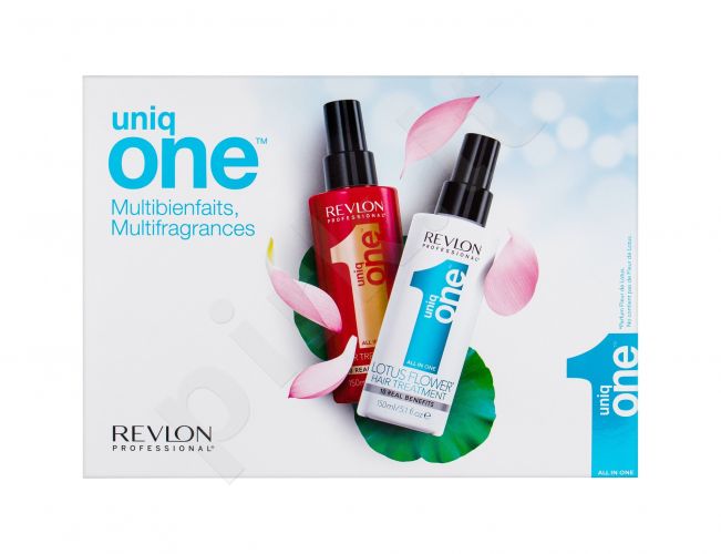 Revlon Professional Uniq One, rinkinys plaukų kaukė moterims, (Leave-In plaukų kaukė 150 ml + Leave-In plaukų kaukė Lotus Flower 150 ml)
