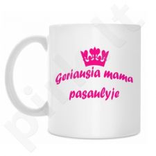 Puodelis "Geriausia mama pasaulyje"