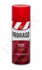 PRORASO Red, Shaving Foam, skutimosi putos vyrams, 400ml