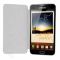 Dėklas knygutė Samsung N7000 Galaxy Note originalus Baltos odos
