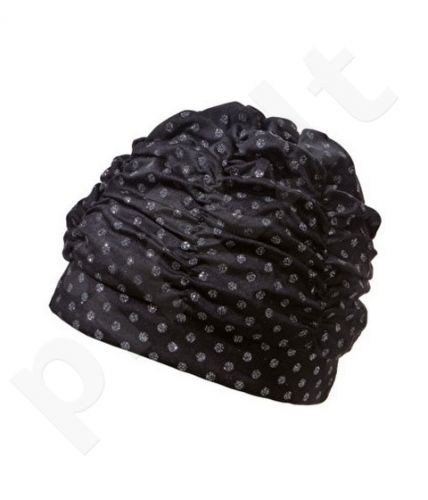 Kepuraitė plaukimui Women fabric 7686 011 black/silv